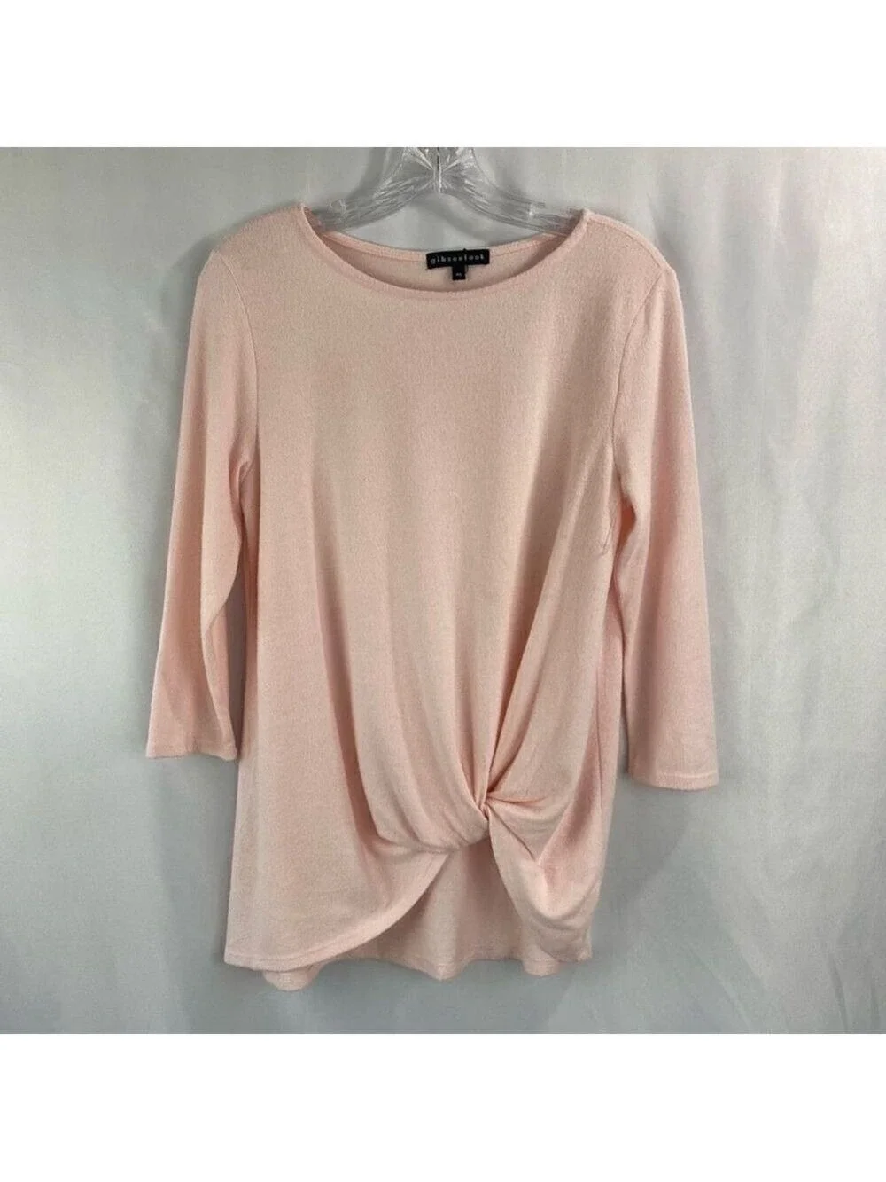Gibsonlook Womens Soft Pastel Pink Top Long Sleeve XS Never Worn